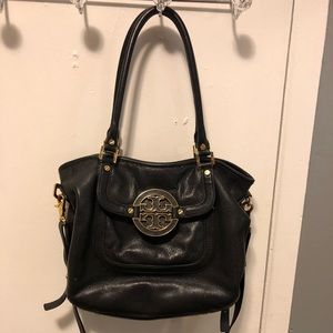 Tory Burch used black medium-large cross body bag